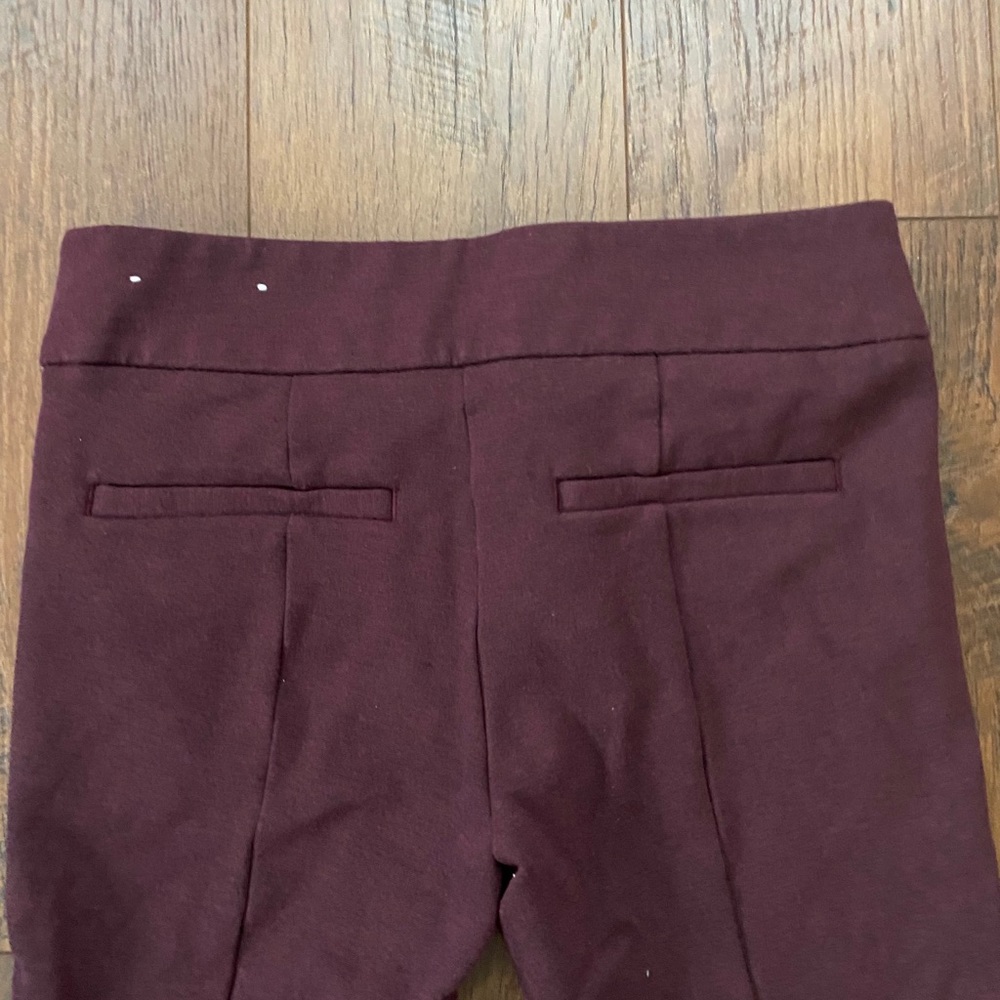 Loft Modern Skinny Ankle Pants in Maroon - Picture 4 of 4